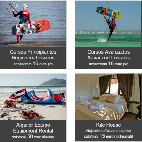 Oferta cursos de kitesurf en Tarifa